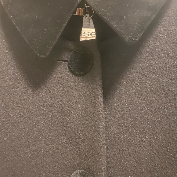 Woolen coat Olsen Collection, black, size S-M - Picture 2 of 9